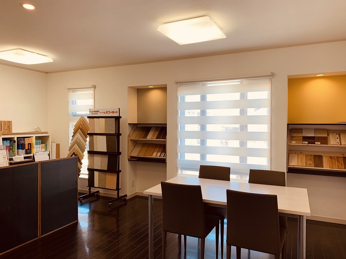 各種サンプルをご覧頂ながらお打合せができます。