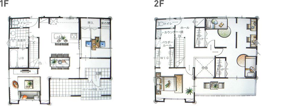 モデルハウス(住宅展示場)豊田店の間取り