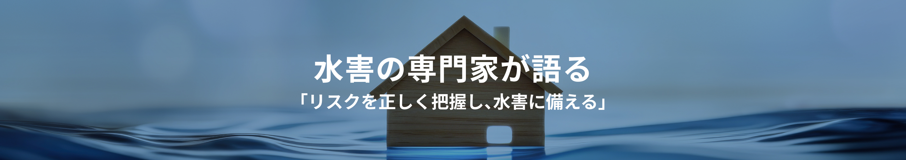 水害の専門家が語る「リスクを正しく把握し、水害に備える」