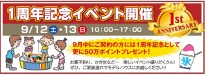 キャンペーンチラシ裏