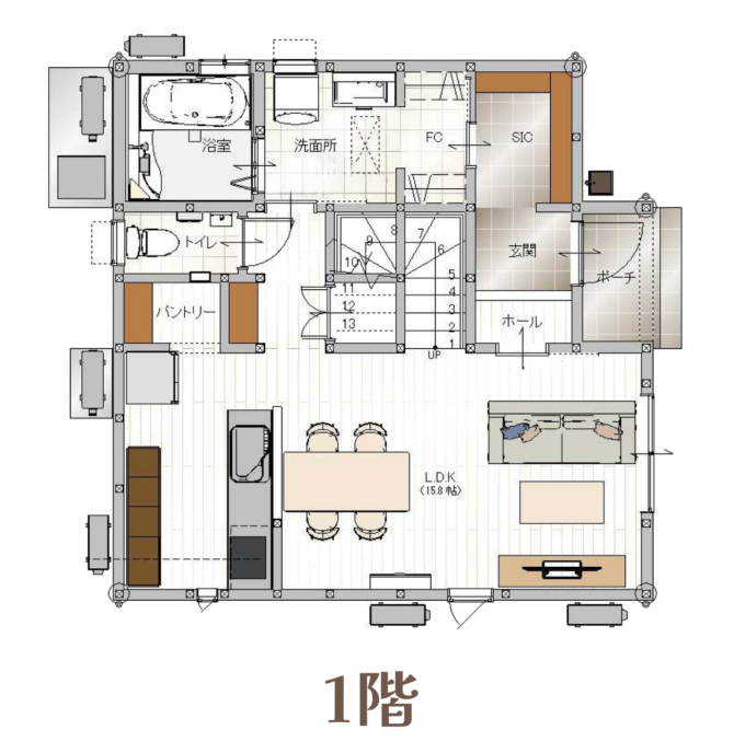 間取り図1階