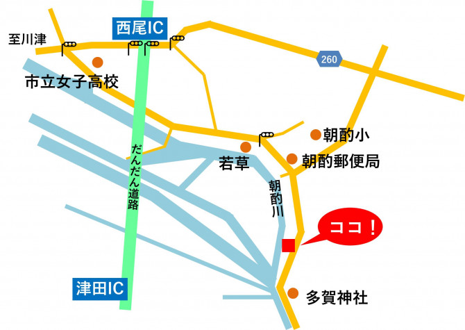 完成見学会地図