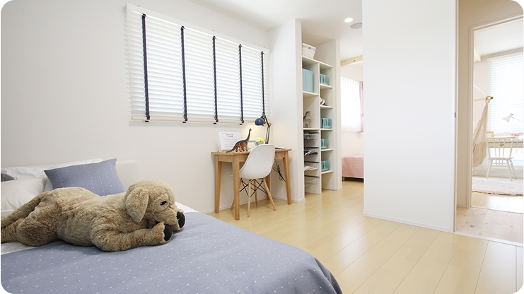 フレキシブルに使える子ども部屋