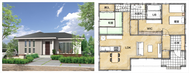 新築の平屋に住みたい 価格相場や予算はどのくらい イエばな 注文住宅のユニバーサルホーム