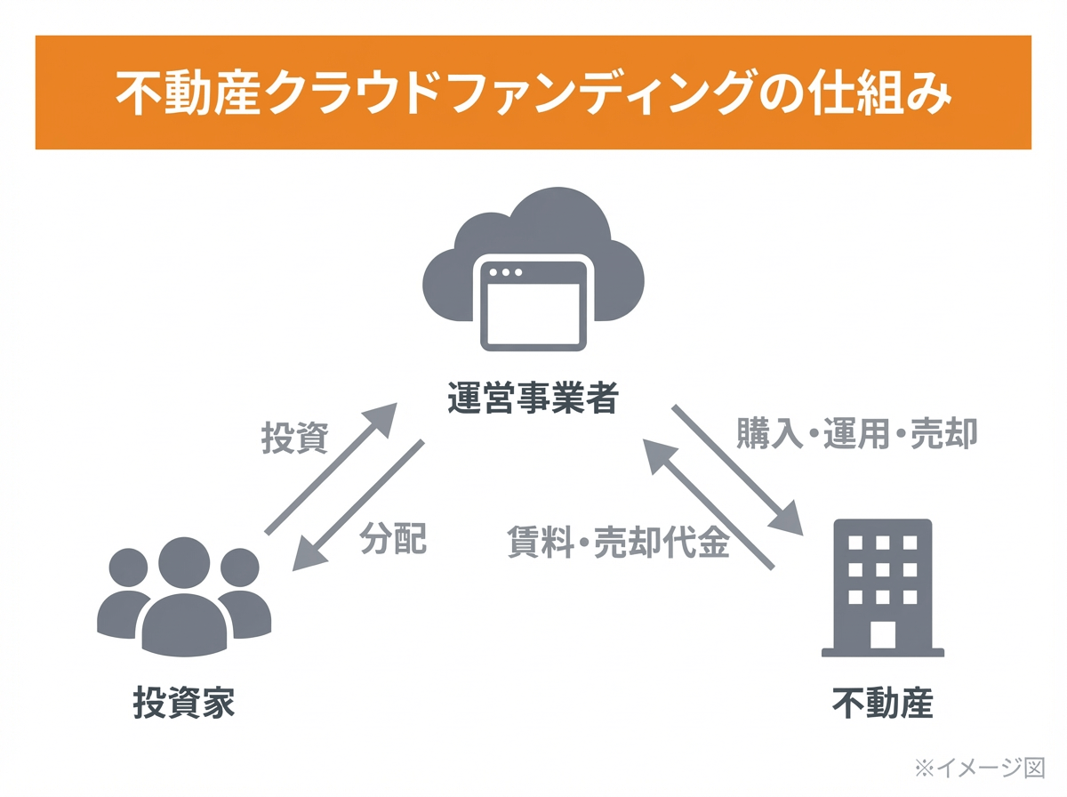 不動産クラウドファンディングの仕組み