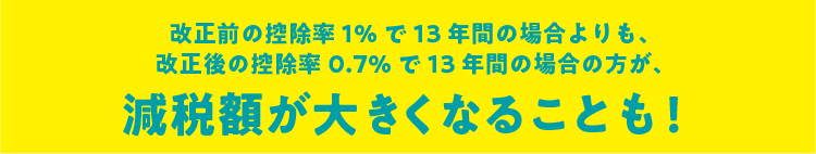 住宅ローン減税の控除