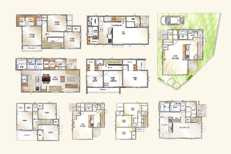 豊富な間取りプランをご用意