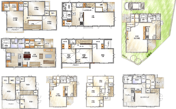 豊富な間取りプランをご用意