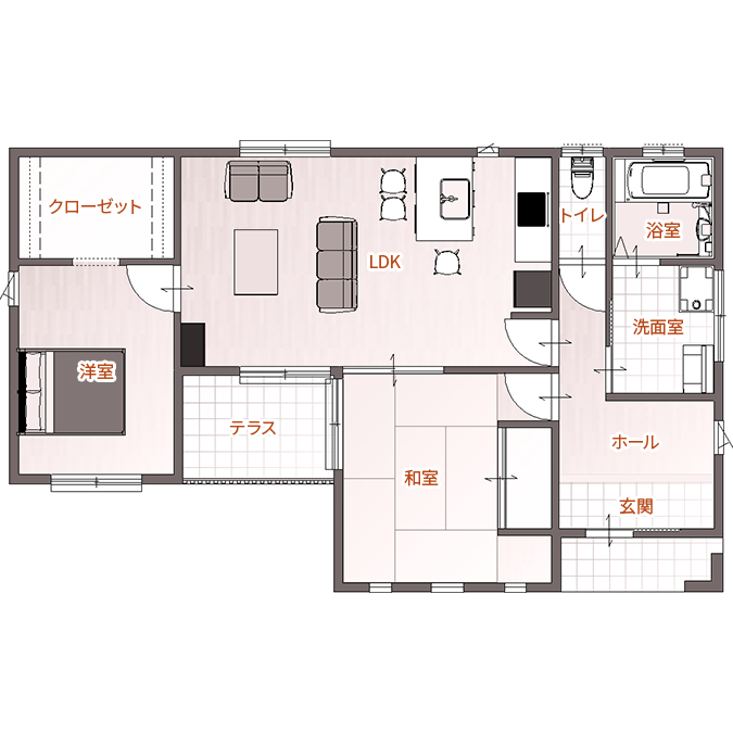 1Fの間取り図