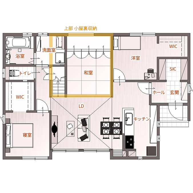 1Fの間取り図