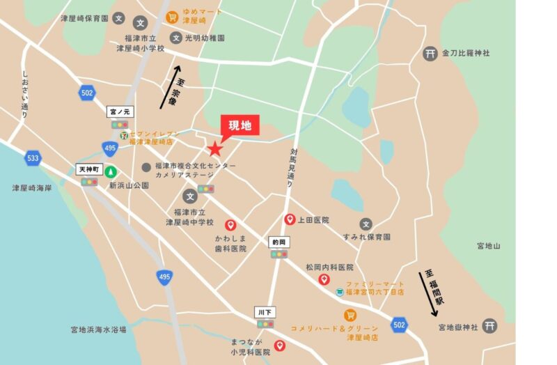 福津市津屋崎地図