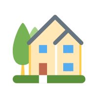 静かで落ち着いた住宅街にある平坦な土地