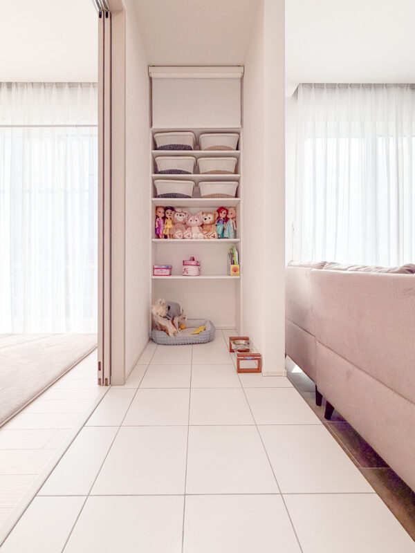 リビングと洋室の間に設けられた、約1.8帖のペット＆収納スペース