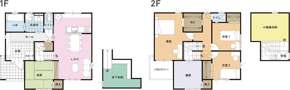 モデルハウス（住宅展示場）平塚店の間取り