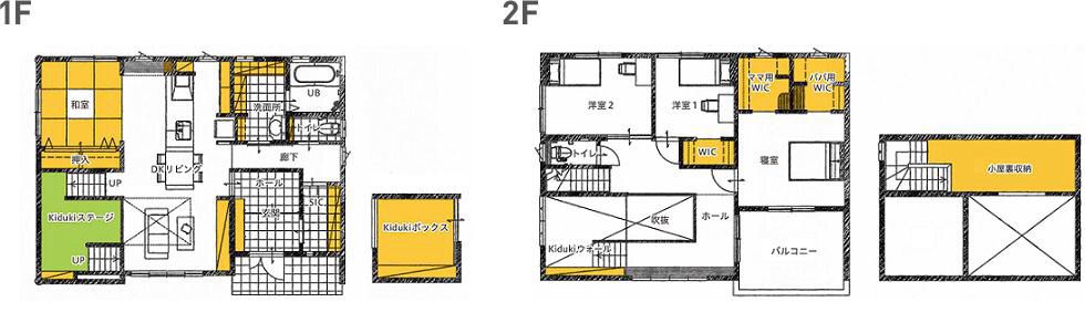 モデルハウス（住宅展示場）厚木店の間取り