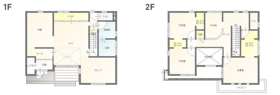 モデルハウス（住宅展示場）倉敷水江店の間取り