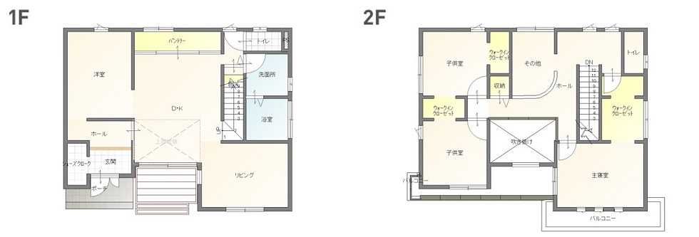 モデルハウス（住宅展示場）倉敷水江店の間取り