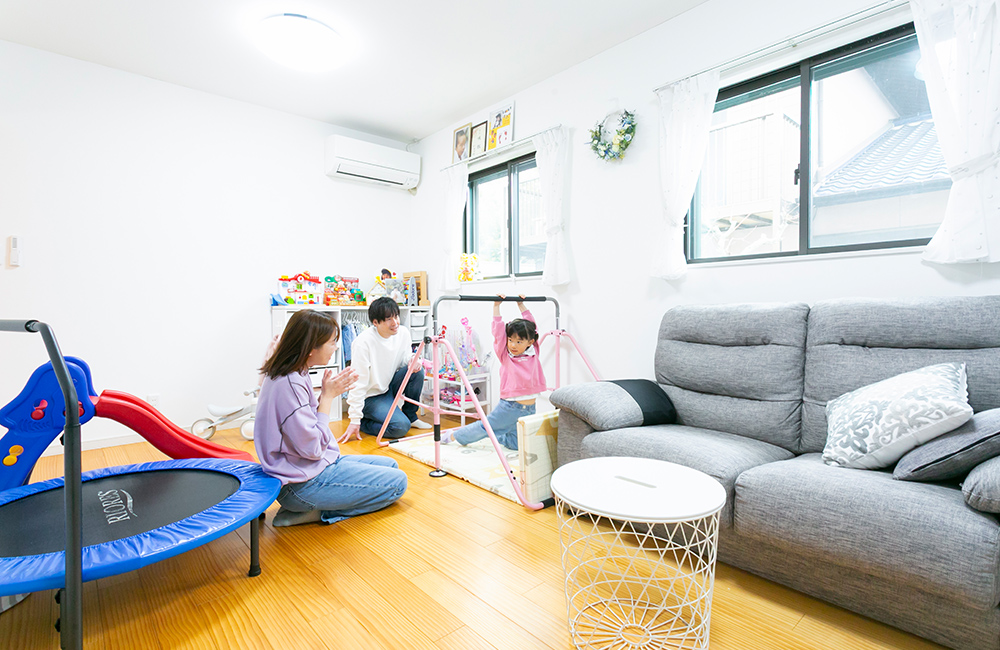 2部屋分の広さを確保した子ども部屋