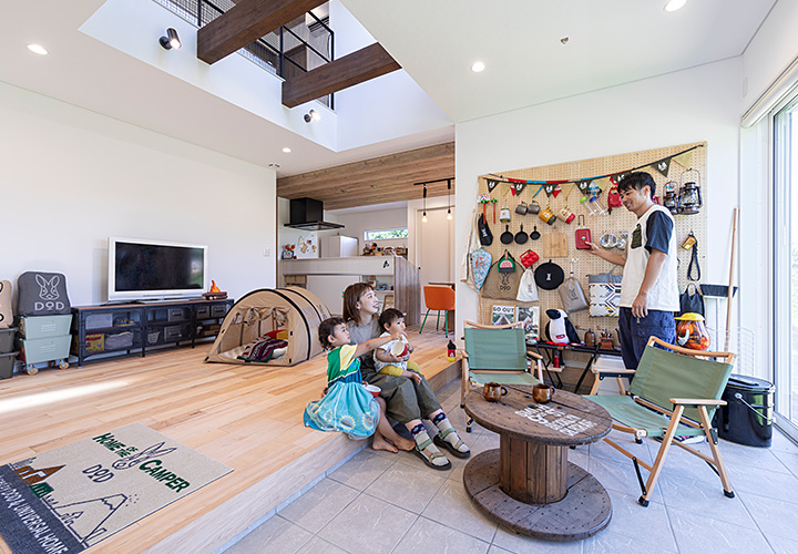 case 43 大好きなアウトドアブランドコラボの住まい ウチとソトがつながる開放感たっぷりの暮らし